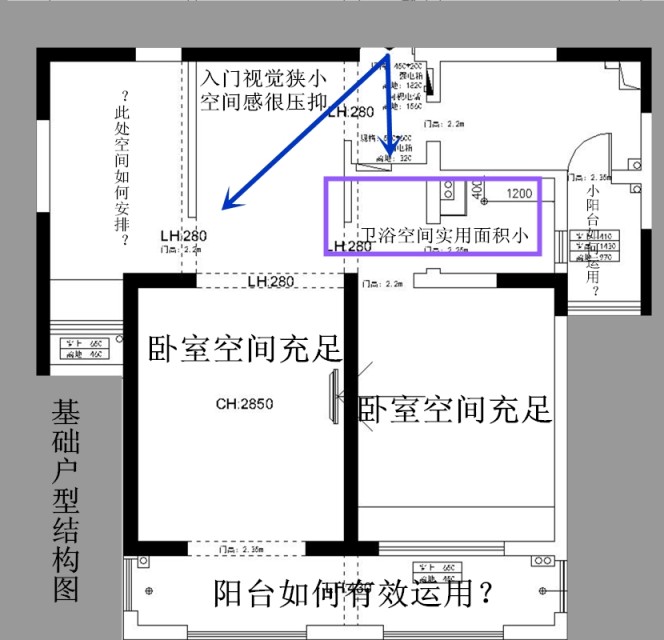 图1 基础户型结构图